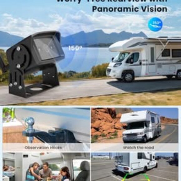 AUTO-VOX 7" HD Wireless Backup Camera for Furrion System - Picture 5 of 8